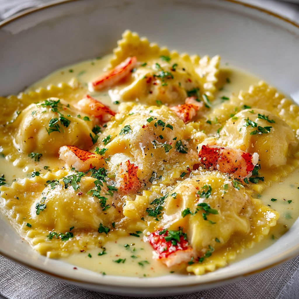 Lobster Ravioli in Lemon Butter Sauce (Restaurant-Style Italian Date Night, 30 Min)