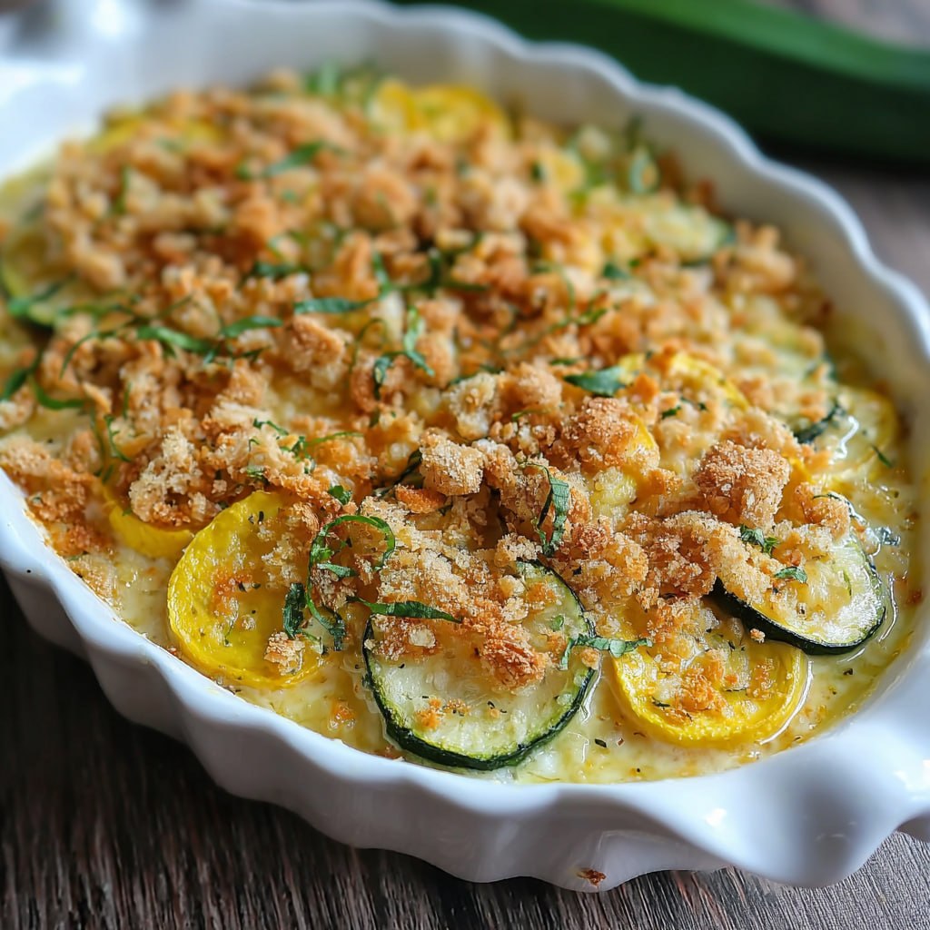 Summer Squash Casserole With Ritz Crackers (Creamy Crunchy Southern Comfort, 50 Min)