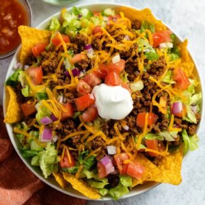 Delicious Doritos Taco Salad in a bowl