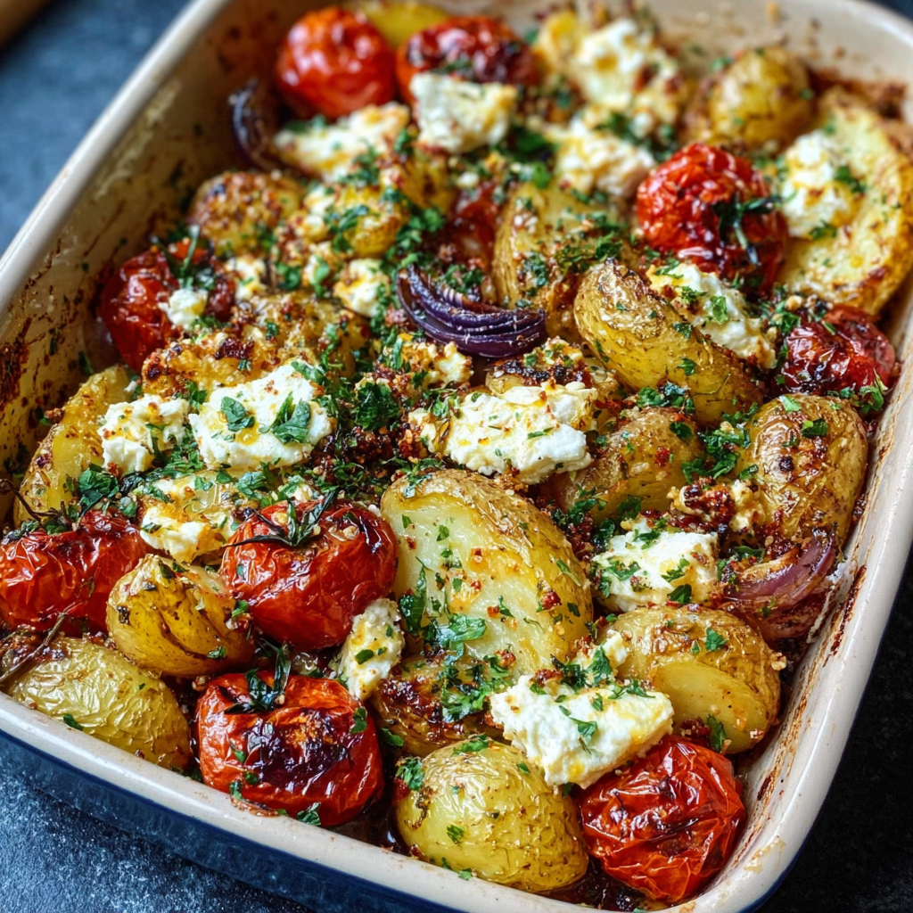 Baked Feta Potatoes (Easy TikTok-Inspired Side, 45 Min)