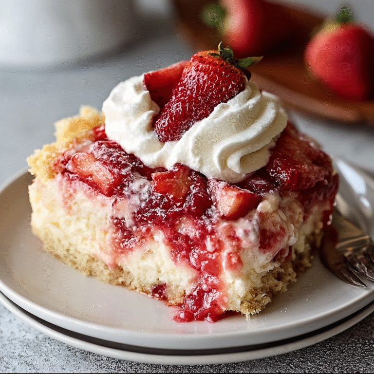 The best strawberry cheesecake on a white plate with classic New York-style creamy filling, golden graham crust, glossy strawberry topping, mint