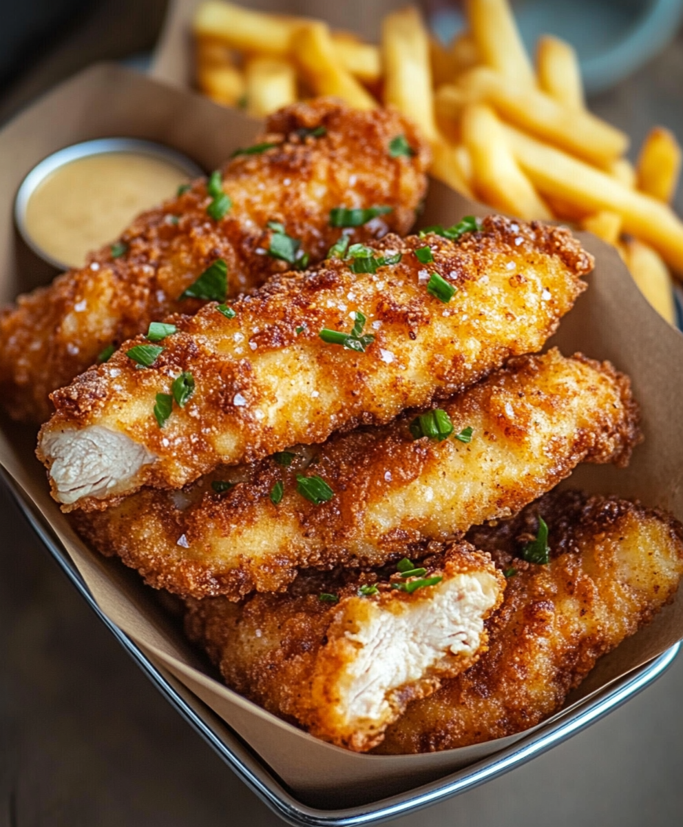 Crispy Chicken Tenders (Extra Crunchy Panko-Buttermilk Strips, 35 Min)