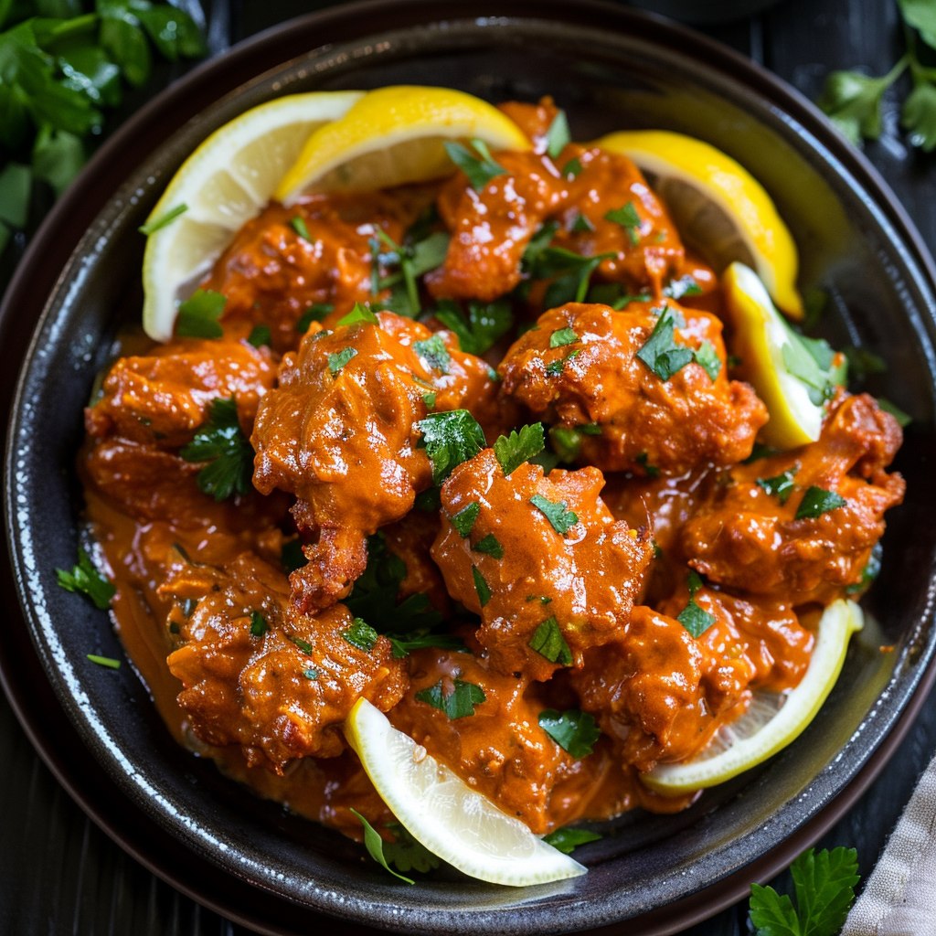 Butter Chicken (Indian Murgh Makhani in Creamy Tomato Sauce, 60 Min)