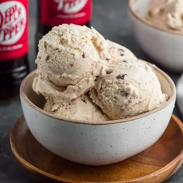 Dr Pepper Ice Cream (No-Churn with Soda Reduction, 6 Hours Freeze)