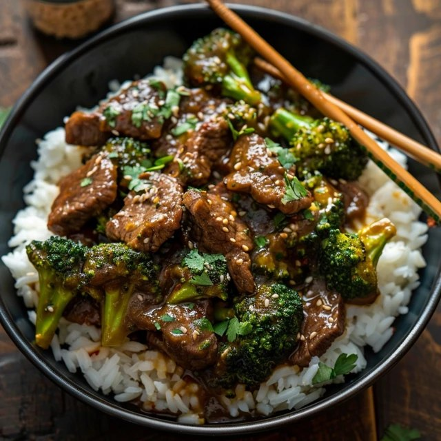 Beef And Broccoli Stir Fry (Tender Sliced Beef, Crisp Broccoli, Garlic-Ginger-Soy Sauce, 25 Min)