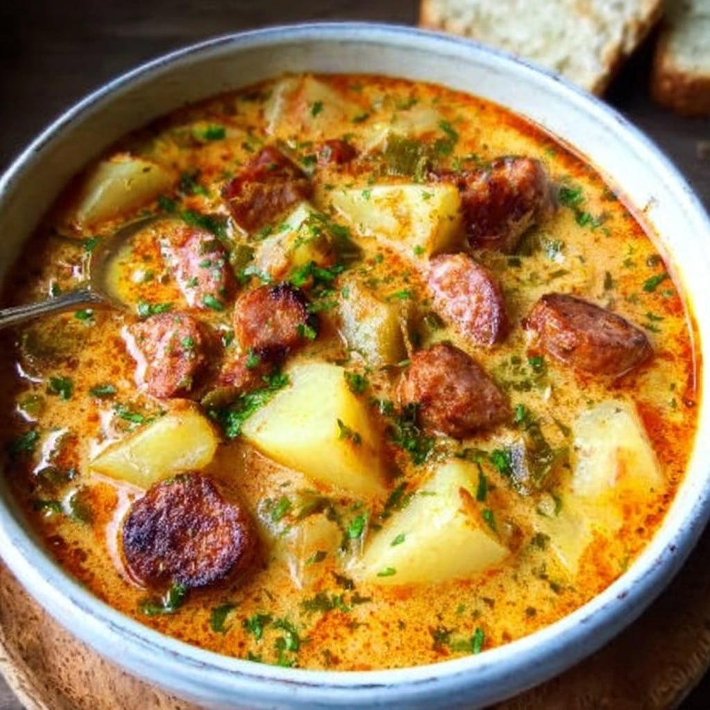 Spanish Potato Soup with Chorizo (Patatas a la Riojana, Smoky & Rustic, 45 Min)
