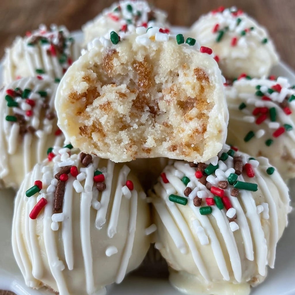 Sugar Cookie Truffles (No-Bake, 4 Ingredients, Christmas-Ready, 30 Min + Chill)