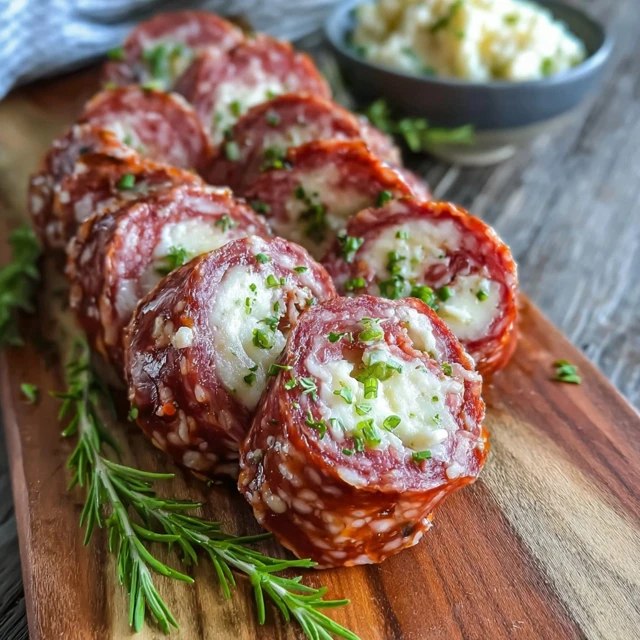 Salami Cream Cheese Roll-Ups (No-Cook Pinwheel Appetizer, 4 Ingredients, 15 Min)