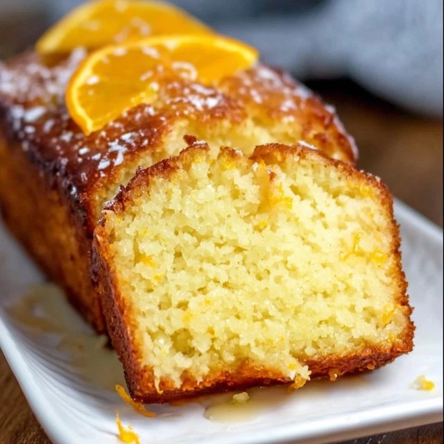 Orange Glaze Pound Cake (Buttery Loaf Cake With Citrus Glaze, 75 Min)