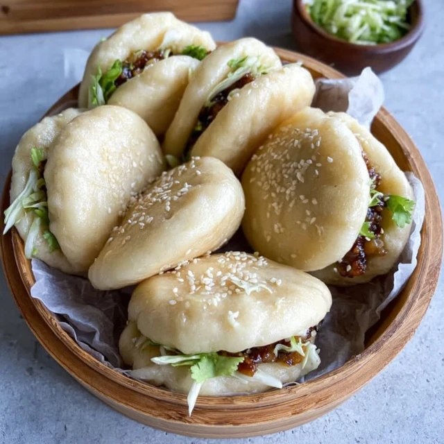 Bao Buns With Pork Filling (Soft Steamed Buns, Sticky Hoisin Pork, 2.5 Hr)