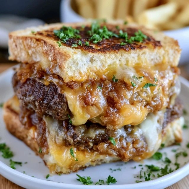 Grilled Cheese Burger Sandwich (Juicy Burger Patty Between Two Grilled Cheese Sandwiches, 30 Min)