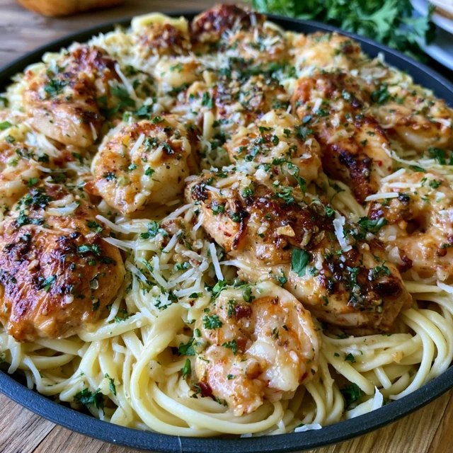 Garlic Butter Shrimp Pasta (Quick Buttery Garlic Shrimp Linguine, 25 Min)