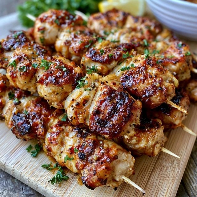 Grilled Chicken Skewers (Juicy Marinated Chicken Kebabs with Vegetables, 35 Min)