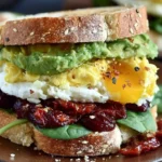 avocado egg breakfast sandwich