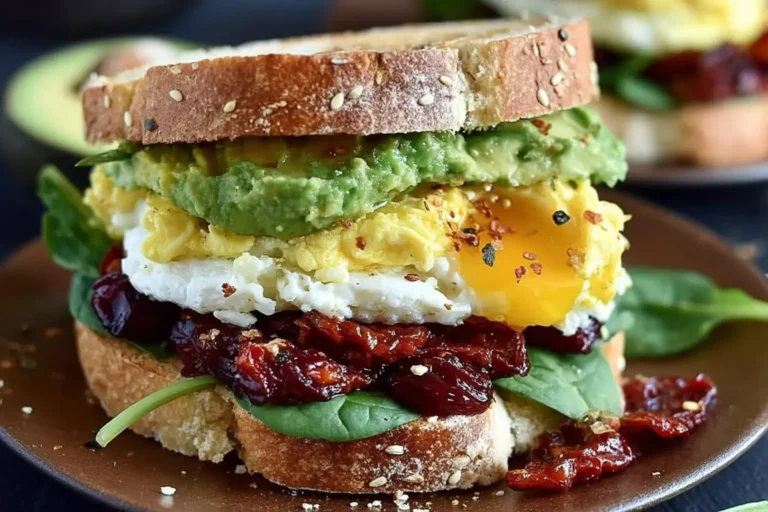avocado egg breakfast sandwich