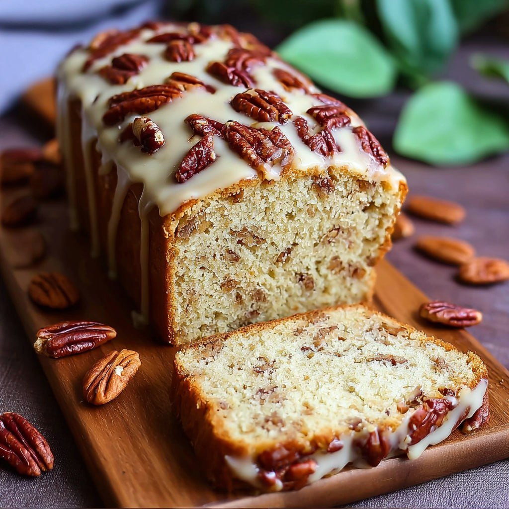brown butter pecan loaf cake