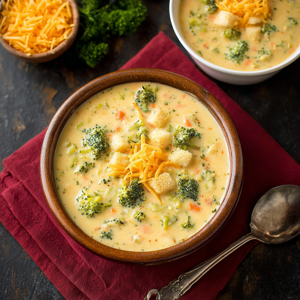 cheddar broccoli potato soup