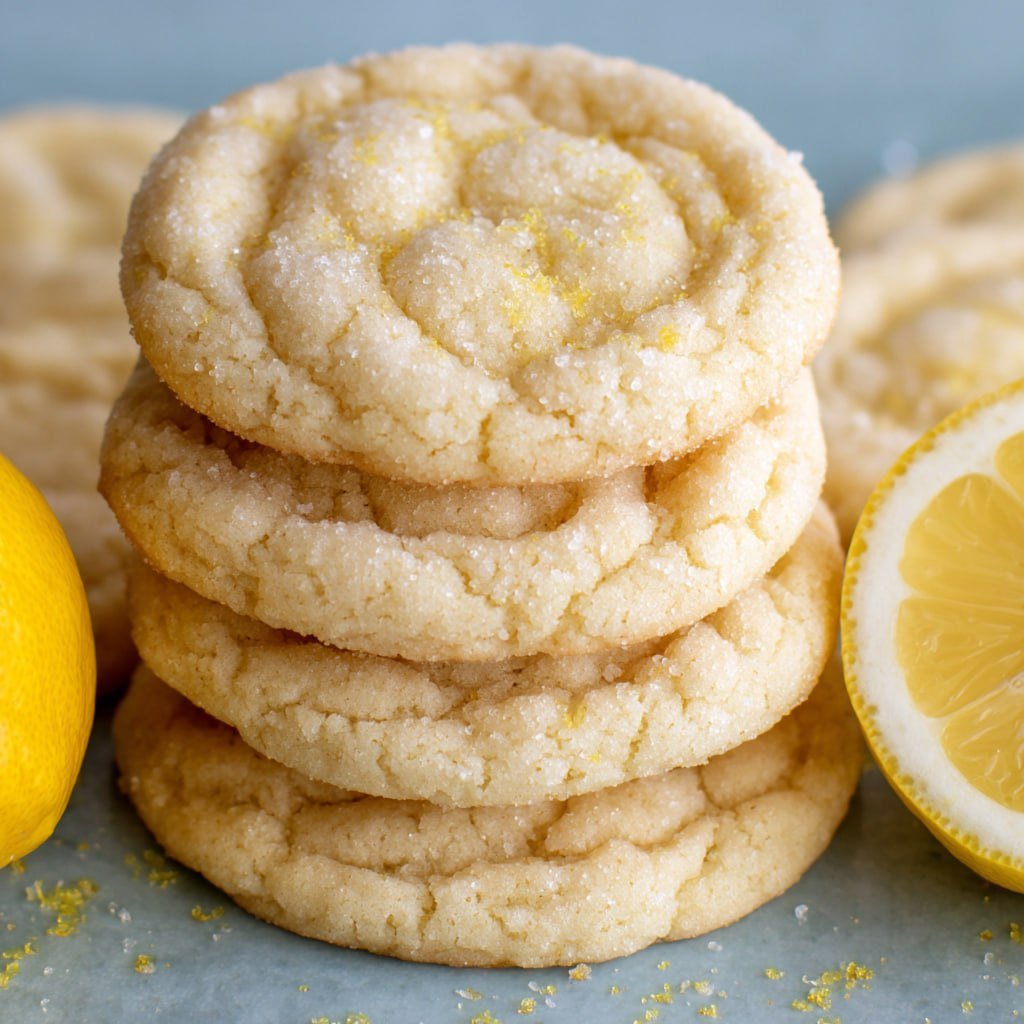 chewy lemon sugar cookies