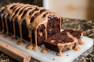 chocolate caramel coffee cake