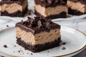 chocolate mousse brownies