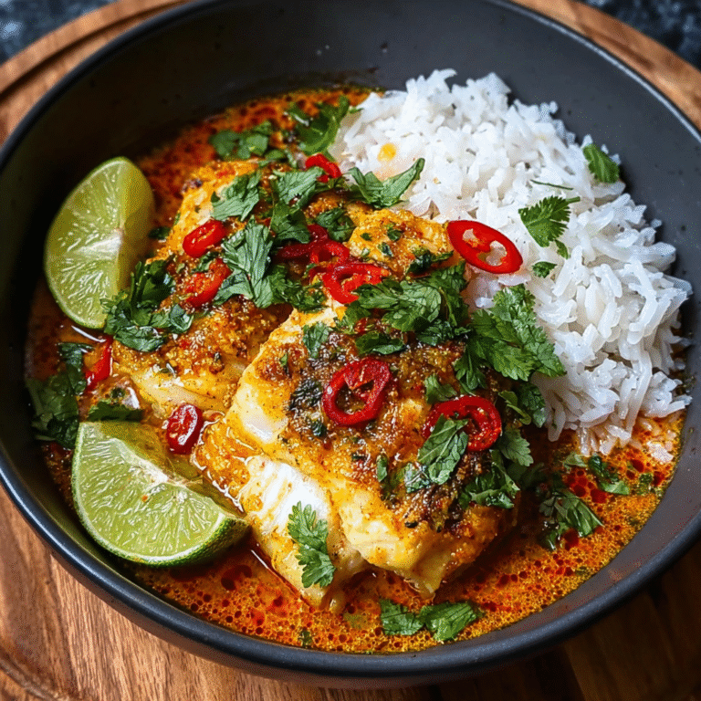coconut lime fish curry