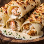 crab and shrimp queso fiesta rolls