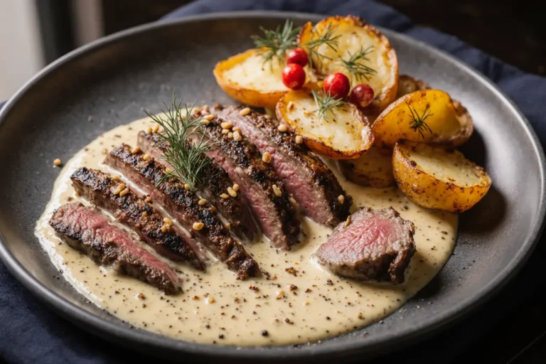 creamy dijon skillet steak