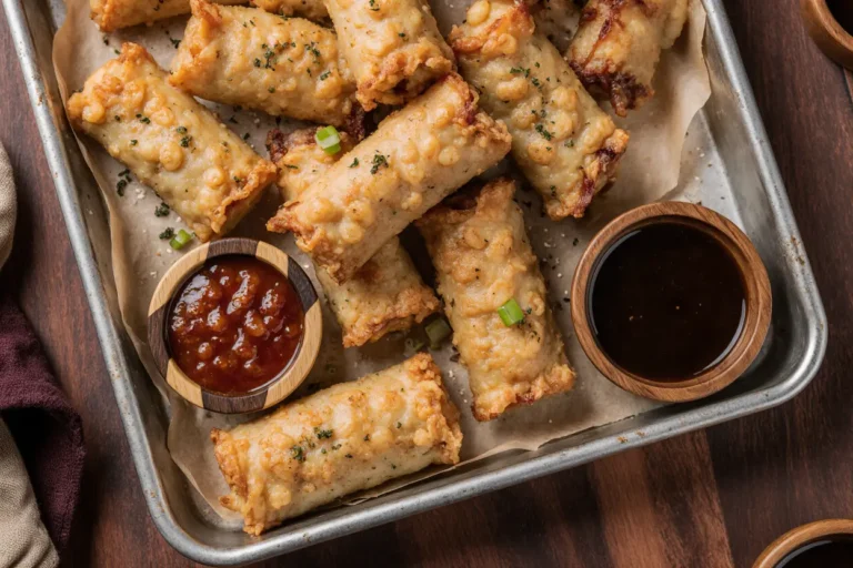 crispy beef spring rolls