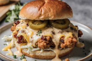 crispy hot chicken sandwich