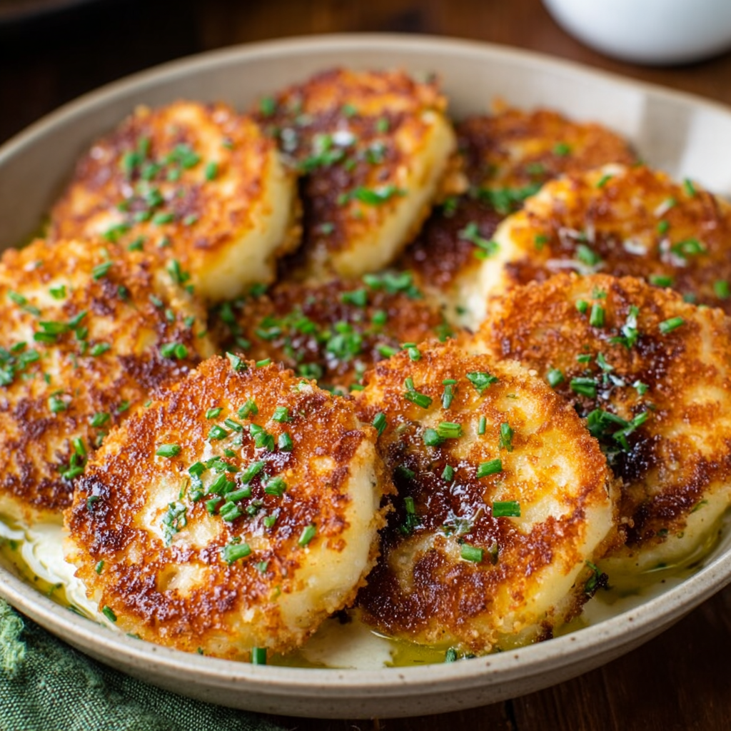 crispy mashed potato cakes