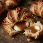 easy breakfast croissant with caramel