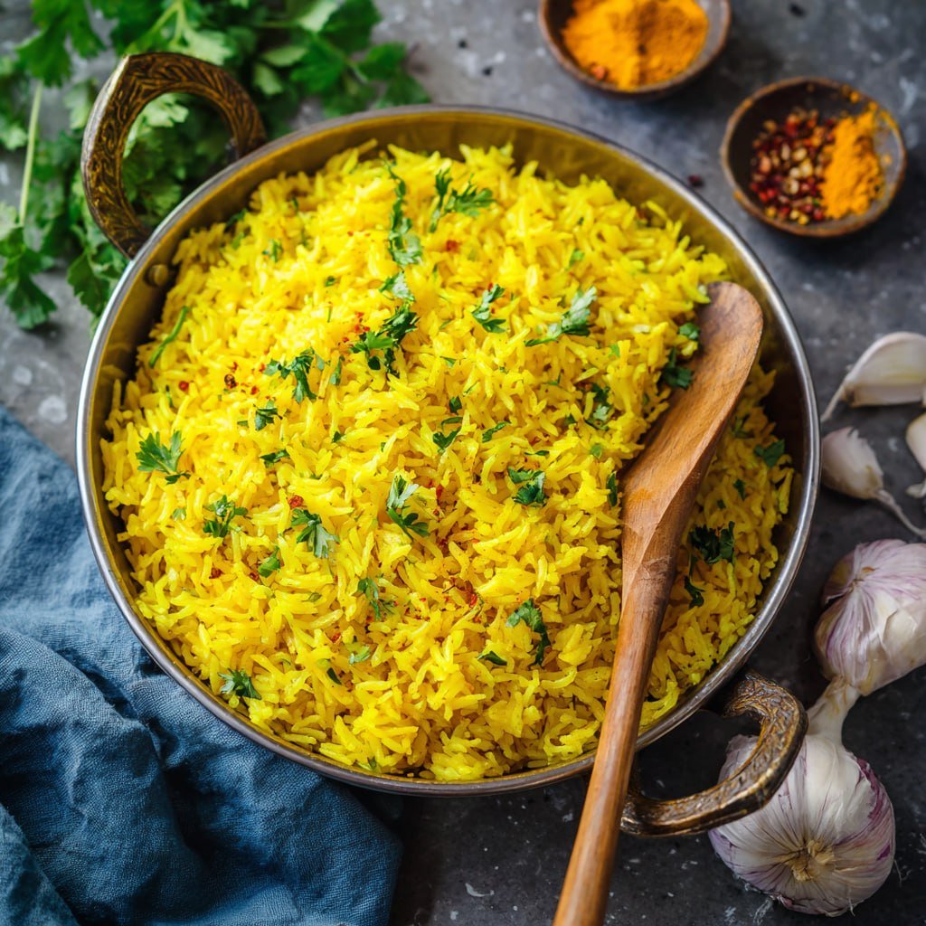 garlic turmeric rice