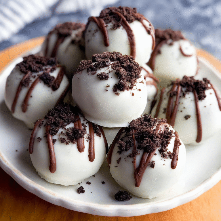 Delicious homemade Oreo truffles on a platter