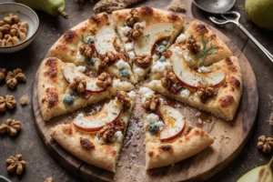 pear and blue cheese pizza