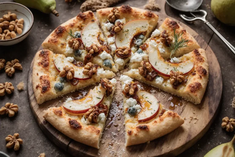 pear and blue cheese pizza