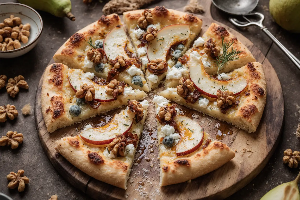 Pear and Blue Cheese Pizza (Sweet & Savory, 38 Minutes)