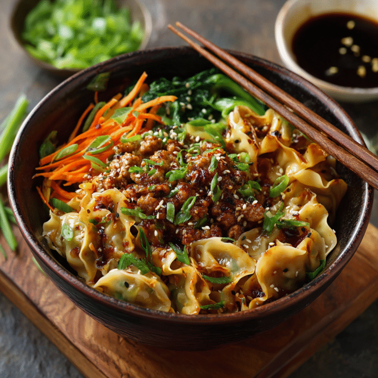potsticker noodle bowl