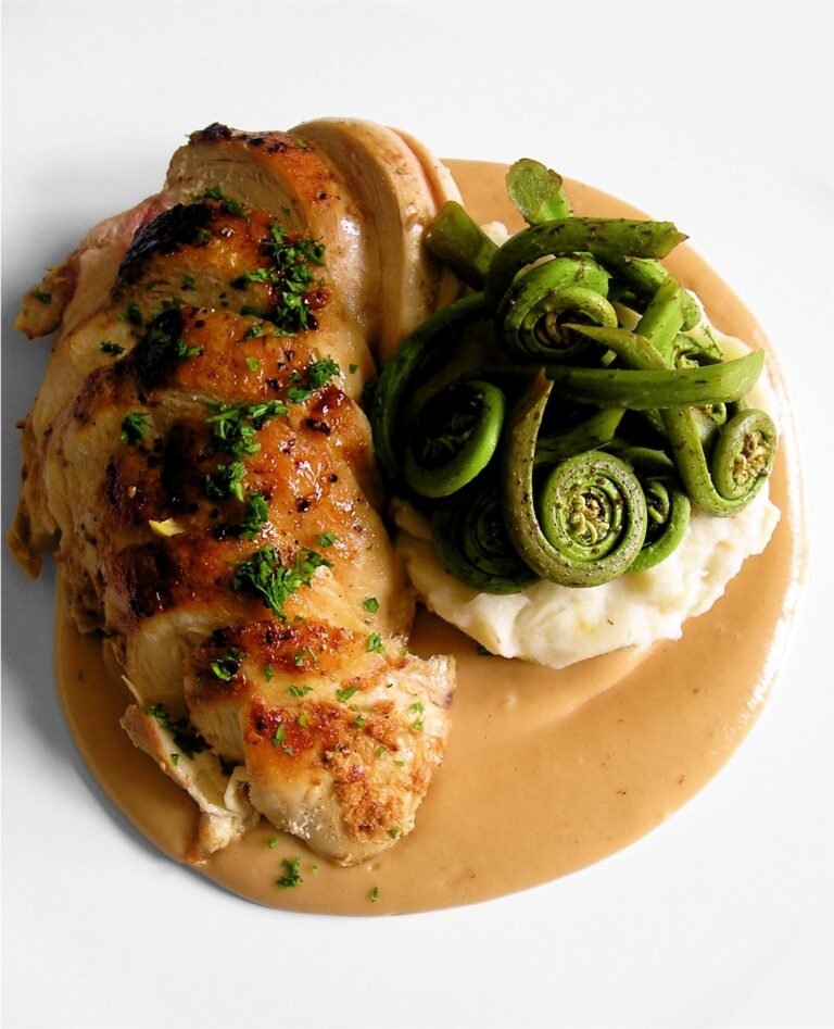 Honey Glazed Chicken with Mashed Potatoes